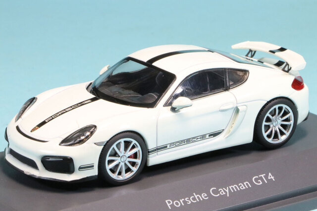シュコー 1/43 ポルシェ ケイマン GT4 ホワイト　450758800
