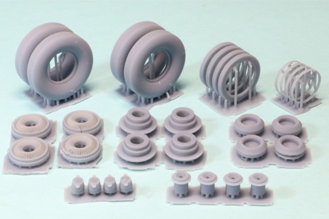 ホビーショップ299 1/24 3Dプリントパーツ 汎用ホイール&タイヤ セット