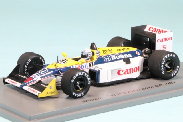 スパーク 1/43 ウィリアムズ FW11B オーストラリアGP 1987 R.パトレーゼ　S7484