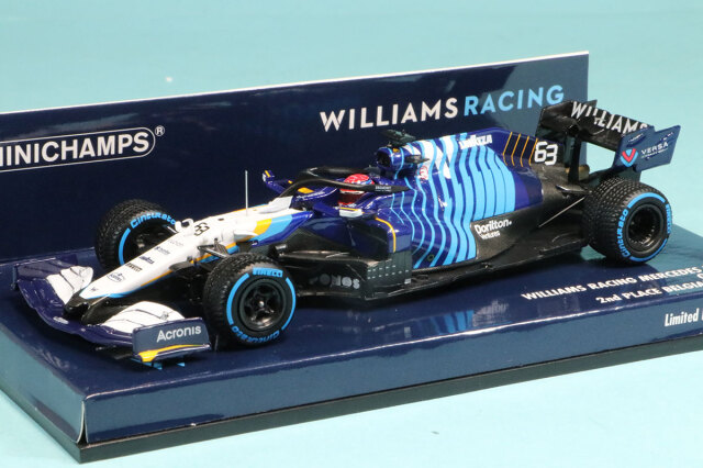 ミニチャンプス 1/43 ウィリアムズ メルセデス FW43B ベルギーGP 2021 2nd G.ラッセル　417211363