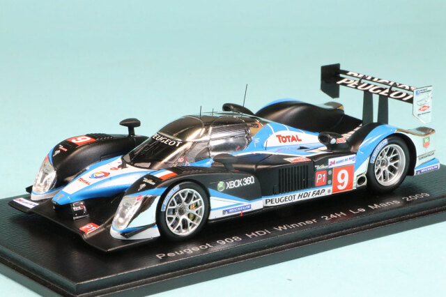 スパーク 1/43 プジョー 908 ルマン 2009 No.9 ウィナー　43LM09