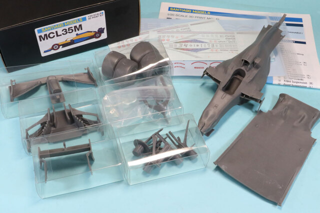 サンティアゴモデル 1/20 3Dプリントキット マクラーレン MCL35M  2020 C.リカルド L.ノリス　SMK2001