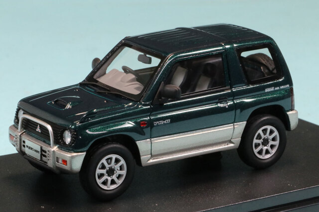 ハイストーリー 1/43 ミツビシ パジェロ ミニ VR-2 1994 キルダーグリーン/シンフォニックシルバー　HS459GR