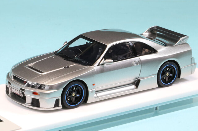 アイドロン 1/43 ニスモ GT-R LM ロードカー 1995 シルバー　EM500