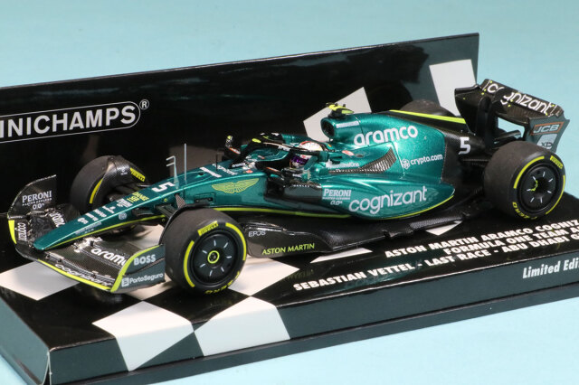 [返品交換対象外品] ミニチャンプス 1/43 アストンマーチン AMR22 セバスチャン ベッテル アブダビGP 2022 ラストレース　417222205