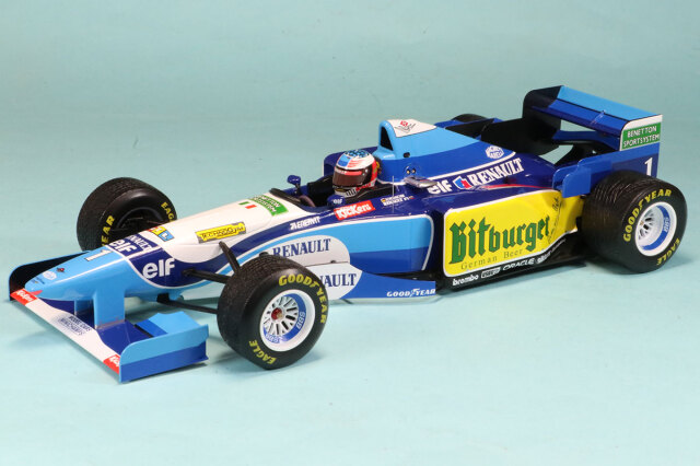 ミニチャンプス 1/18 ベネトン ルノー B195 日本GP 1995 Winner M.シューマッハ (レインタイヤ仕様) 　510953401