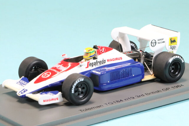 スパーク 1/43 トールマン TG184 イギリスGP 1984 3rd A.セナ　S2781