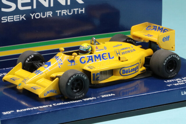 ミニチャンプス 1/43 ロータス ホンダ 99T A.セナ モナコGP 1987 モナコGP初優勝 ウェザリング仕様 デカール加工品　EX540873392