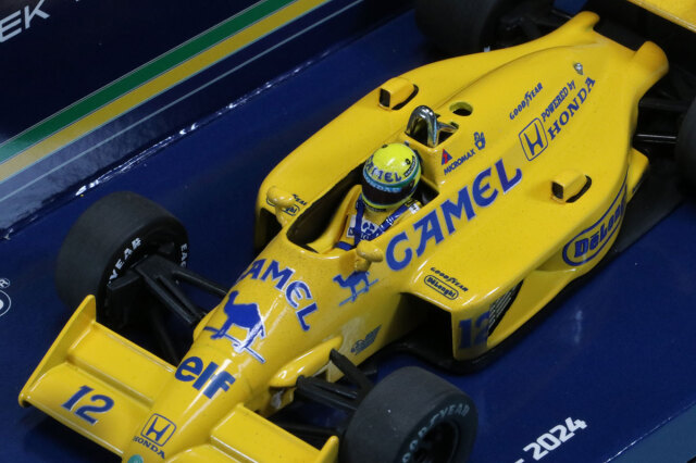 ミニチャンプス 1/43 ロータス ホンダ 99T A.セナ モナコGP 1987