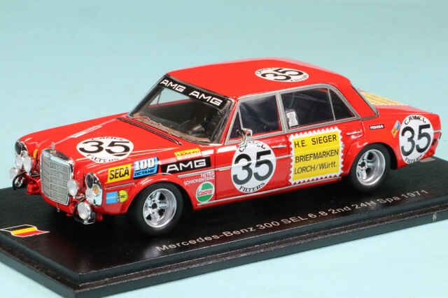 スパーク 1/43 メルセデスベンツ 300 SEL スパ 24h 1971 No.35　100SPA08