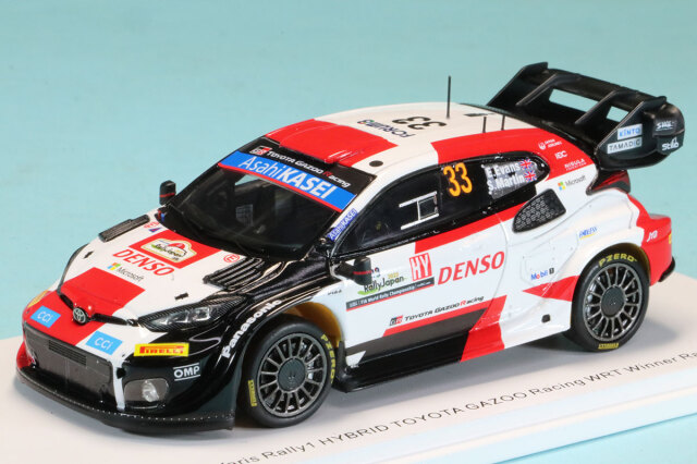スパーク 1/43 トヨタ GR ヤリス WRC ラリージャパン 2023 No.33 E.エヴァンス ウィナー　S6731