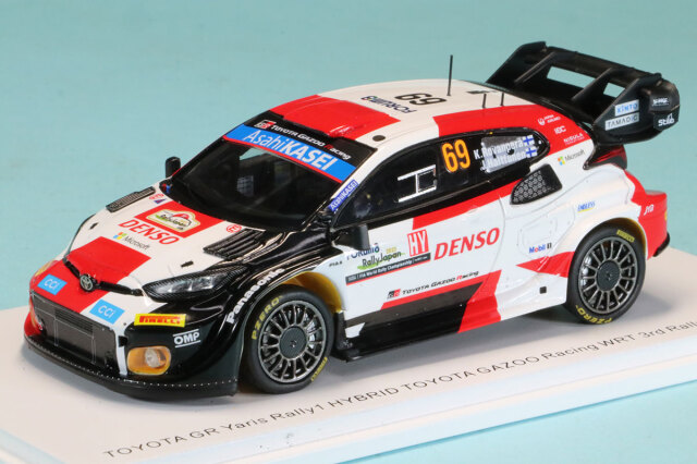 スパーク 1/43 トヨタ GR ヤリス WRC ラリージャパン 2023 No.69 K.ロバンペラ 3rd.　S6733