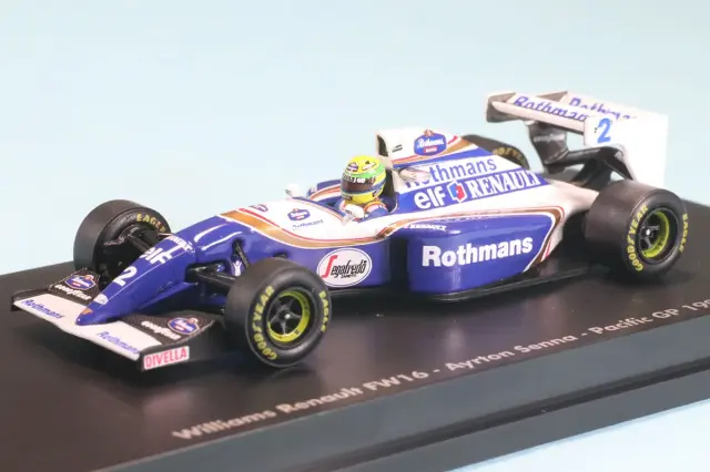 [予約] ミニチャンプス 1/64 ウィリアムズ ルノー FW16 アイルトン・セナ パシフィックGP 1994 デカール加工品(ロゴ修正済み)　540946412Dc