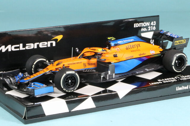 ミニチャンプス 1/43 マクラーレン F1 MCL35M イタリアGP 2021 2nd L.ノリス　537215804
