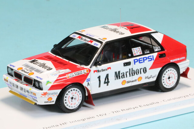 スパーク 1/43 ランチア デルタ インテグラーレ 16V カラルニア ラリー 1991 No.14 デカール加工品　S9012S