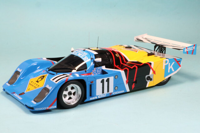 トップスピード 1/18 ポルシェ 962 CK6 ルマン 1990 No.11 クレマー・レーシング 　TS0472