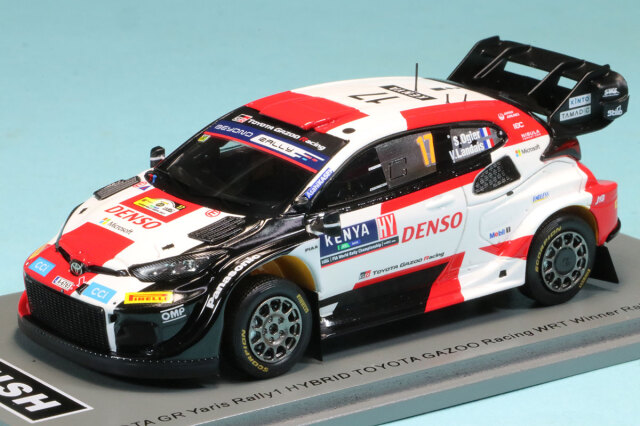 スパーク 1/43 トヨタ GR ヤリス WRC サファリ ラリー 2023 No.17 S.オジェ ウィナー　S6738