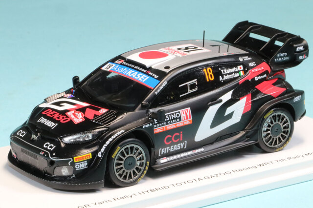 スパーク 1/43 トヨタ GR ヤリス ラリー1 モンテカルロ 2024 No.18 勝田貴元　S6853