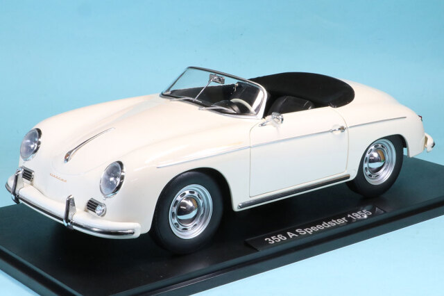 KKスケール 1/12 ポルシェ 356A スピードスター 1955 ホワイト  ドア開閉　KKDC120094