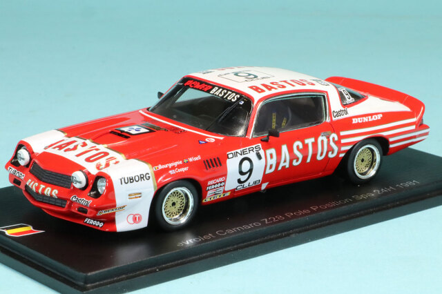 スパーク 1/43 コルベット カマロ Z28 スパ 24h 1981 No.9　100SPA11