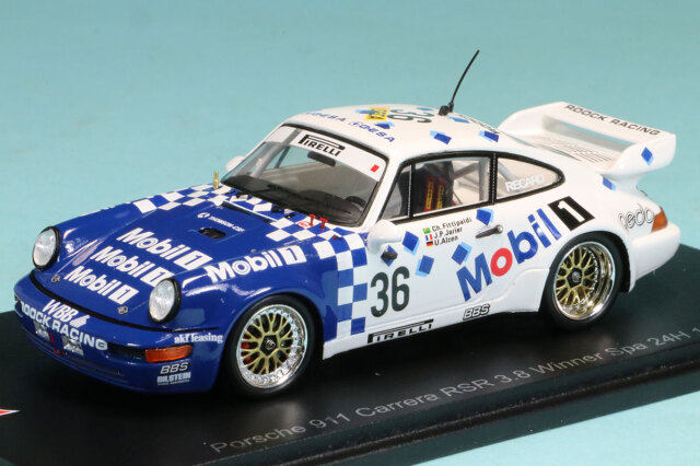 スパーク 1/43 ポルシェ 911 カレラ RSR 3.8 スパ 24h 1993 No.36 ウィナー　43SPA1993
