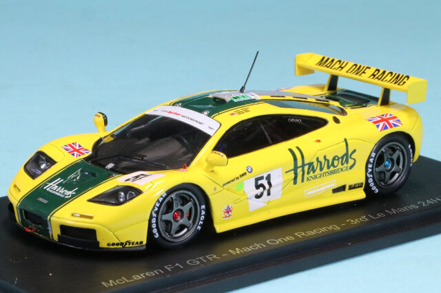 スパーク 1/43 マクラーレン F1 GTR ハロッズ ルマン 1995 No.51　S6675