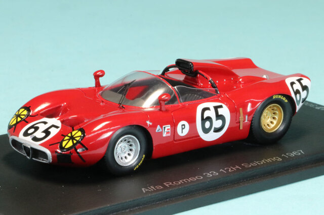 スパーク 1/43 アルファロメオ 33 セブリング 12h 1967 No.65 US314