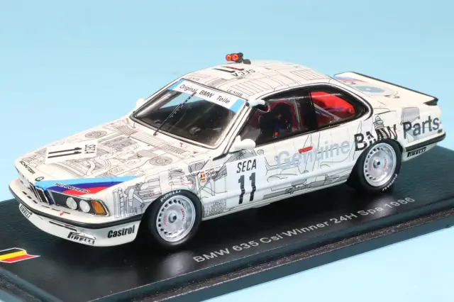 スパーク 1/43 BMW 635 CSi スパ 24h 1986 NO.11 ウィナー　43SPA1986