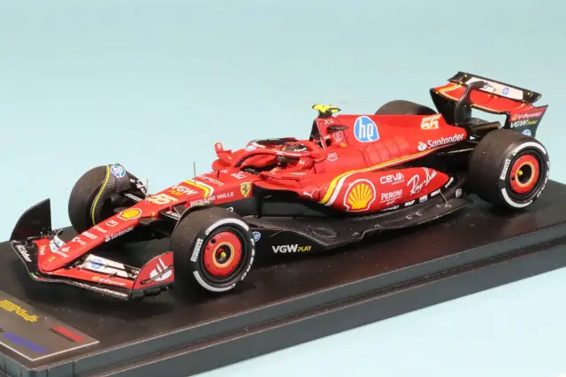 ルックスマート 1/43 フェラーリ SF-24 モナコGP 2024 C.サインツ　LSF1064