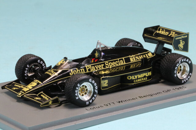 スパーク 1/43 ロータス 97T ベルギーGP 1985 A.セナ ノードライバー　S7154