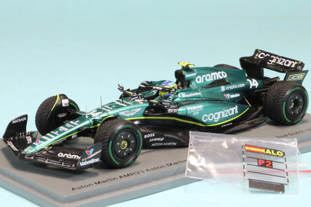 スパーク 1/43 アストンマーチン AMR23 オランダ GP 2023 F.アロンソ 2nd. ピットボード付き　S8924