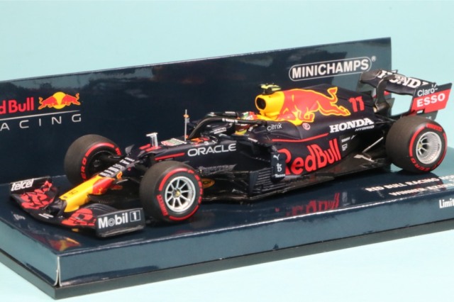 ミニチャンプス 1/43 レッドブル レーシング ホンダ RB16B アゼルバイジャンGP 2021 Winner S.ペレス　410210711