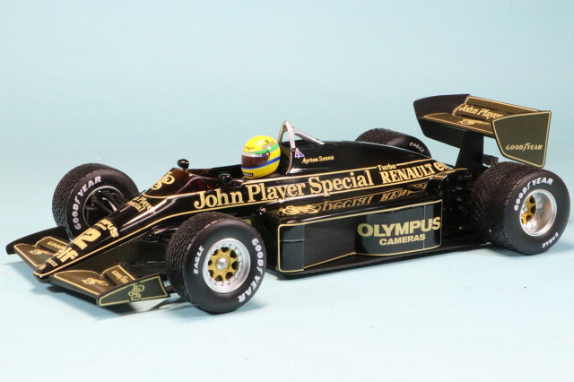 [予約] ミニチャンプス 1/18 ロータス 97T ルノー ポルトガルGP 1985 A.セナ レインタイヤ仕様 デカール加工品　540851872S