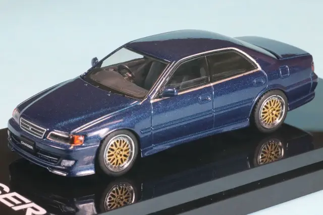 ホビージャパン 1/64 トヨタ チェイサー ツアラーV JZX100 1998 JDMスタイル ダークブルーマイカ　HJ644072DB