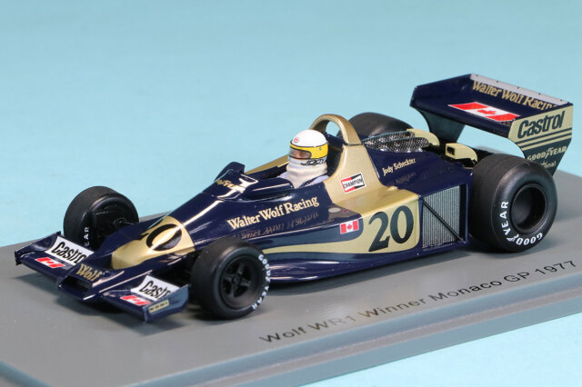 スパーク 1/43 ウルフ WR1 モナコGP 1977 Winner J.シェクター　S9996