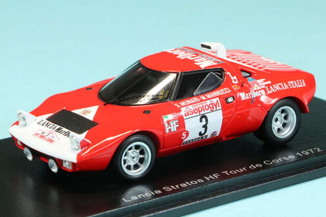 スパーク 1/43 ランチア ストラトス HF ツールドコルス 1972 No.3 デカール加工品　S9070S