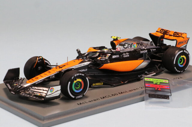 スパーク 1/43 マクラーレン MCL60 イギリス GP 2023 L.ノリス 2nd. ピットボード付き 　S8593