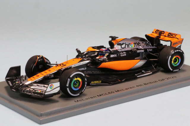 スパーク 1/43 マクラーレン MCL60 イギリス GP 2023 O.ピアストリ　S8594