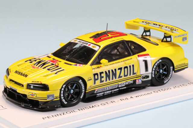 スパーク 1/43 ペンズオイル ニッサン スカイライン GT-R R34 JGTC 1999 No.1　SJ163