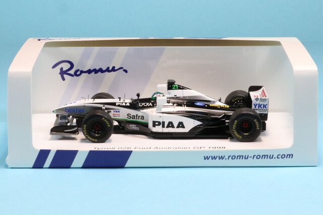 ロム特注スパーク 1/43 ティレル 026 オーストラリアGP  1998 高木虎之介 F1 デビューGP 　ROMU033