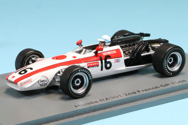 スパーク 1/43 ホンダ RA301 フランスGP  1968 J.サーティス 2nd.　S6224