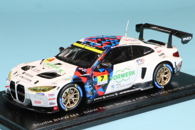 スパーク 1/43 スタディ BMW M4 スーパーGT GT300 2023 No.7 荒聖治/ブルーノ・スペングラー/柳田真孝　SGT069