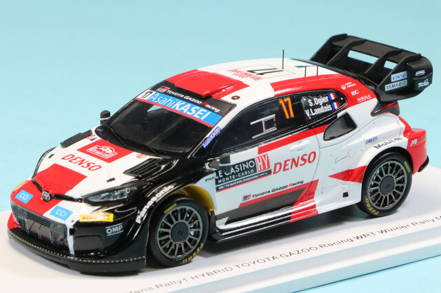 スパーク 1/43 トヨタ GR ヤリス WRC モンテカルロ 2023 No.17 S.オジェ ウィナー　S6718