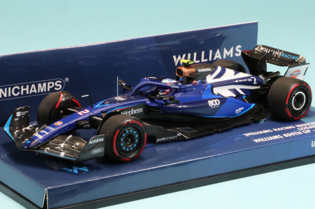 ミニチャンプス 1/43 ウィリアムズ FW45 ローガン サージェント イギリスGP 2023 ウィリアムズ GP参戦800戦目仕様　417231102