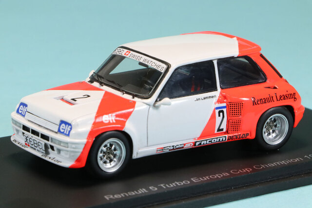 スパーク 1/43 ルノー 5 サンク ターボ ヨーロッパカップ チャンピオン 1983 No.2　S6155