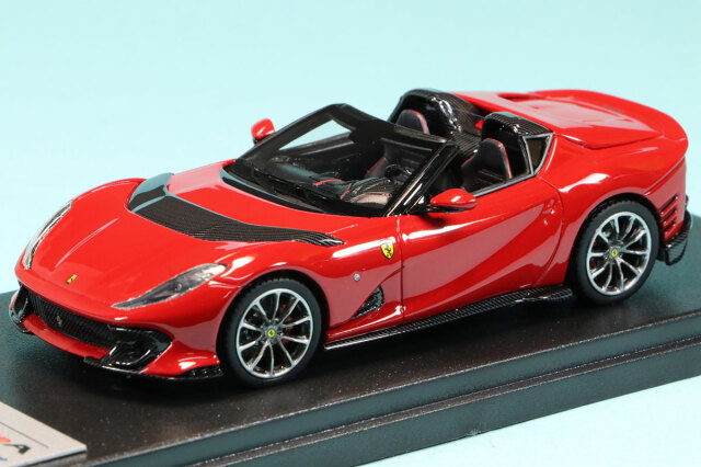 ルックスマート 1/43 フェラーリ　812 コンペティチオーネ A 2021 オープンルーフ ロッソコルサ　LS531B
