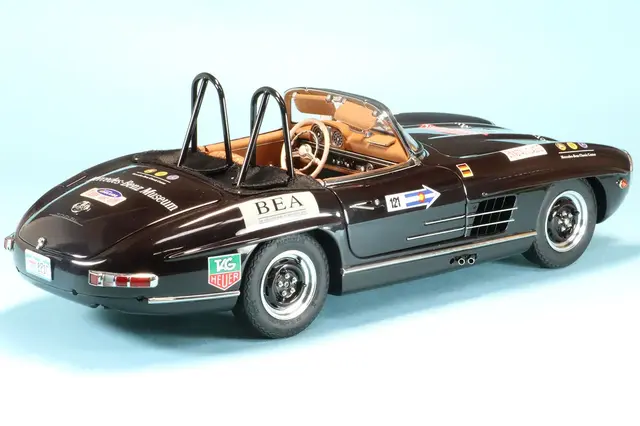 CMC 1/18 メルセデスベンツ 300SL W198 ラリー ロードスター ブラウン