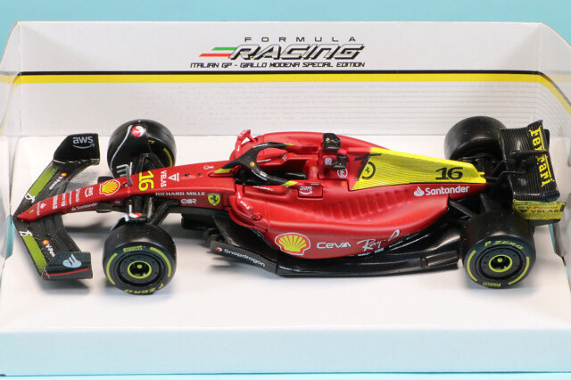 ブラーゴ 1/43 フェラーリ F1-75 イタリアGP 2022  No.16, C.ルクレール　18-36832L75