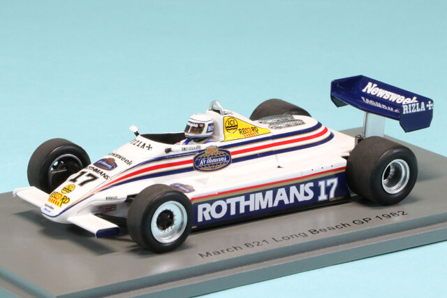 スパーク 1/43 マーチ 821 ロングビーチGP 1982 J.マス デカール加工品　S7174S