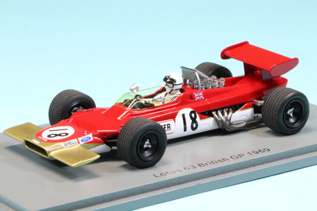 スパーク 1/43 ロータス 63 イギリス GP 1969 J.ボニエ　S6353